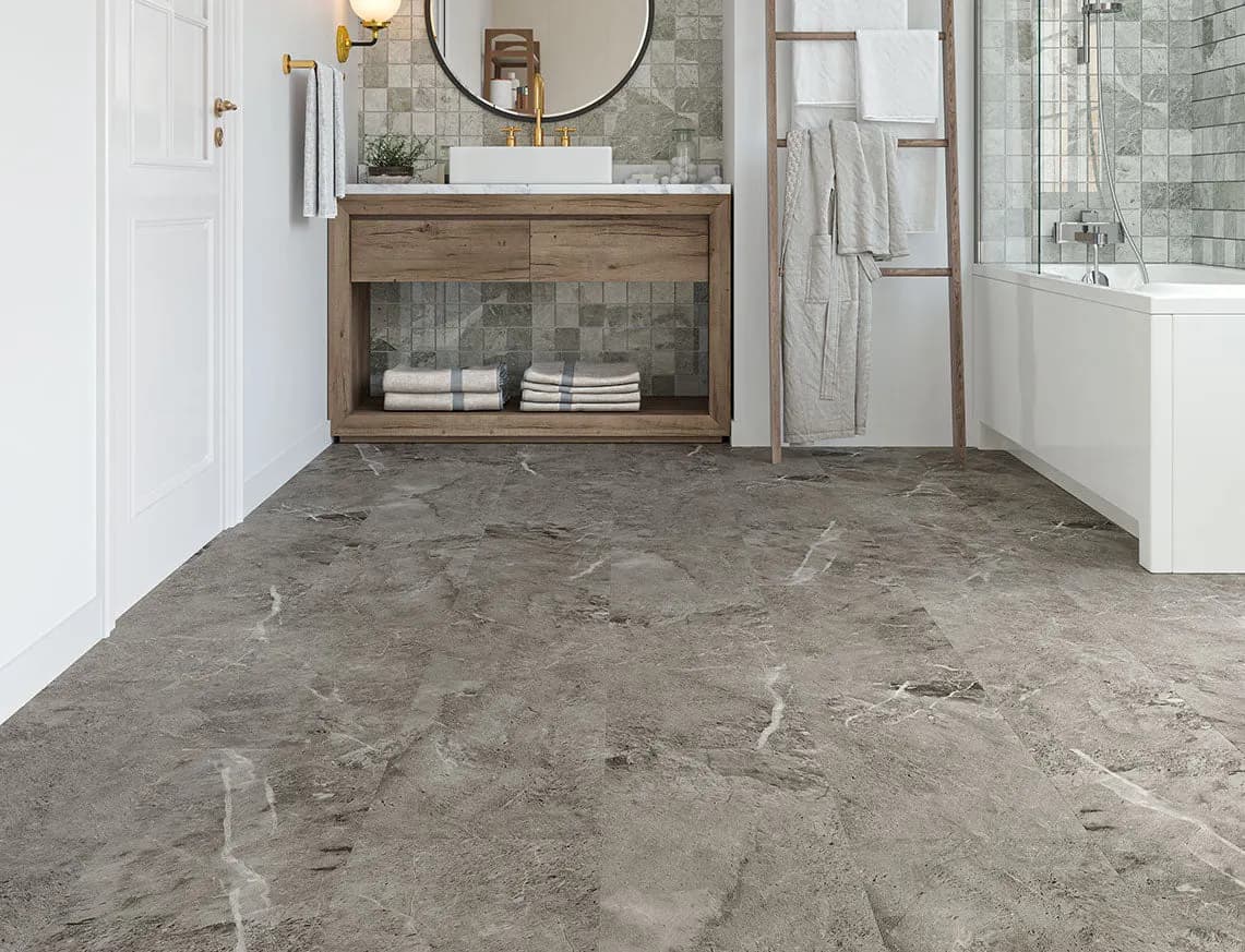 Angelsey Tile SPC LVT laid in a room