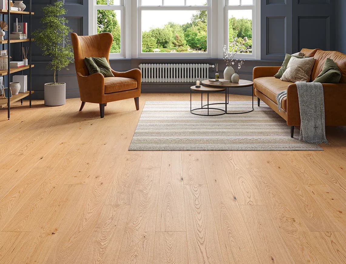 Auckland Engineered Oak laid in a room