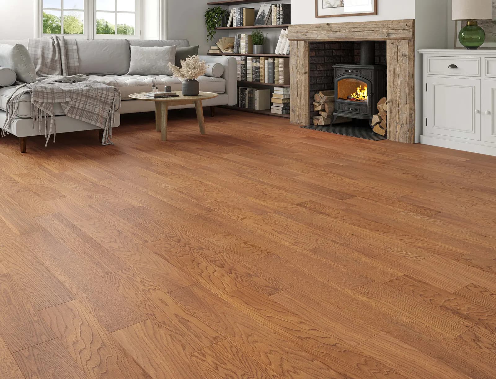 Avon Engineered Oak laid in a room