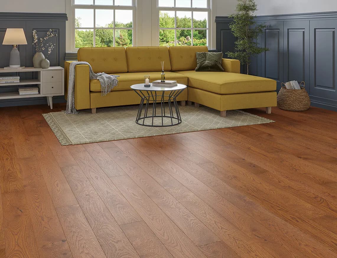 Beaumont Engineered Oak laid in a room