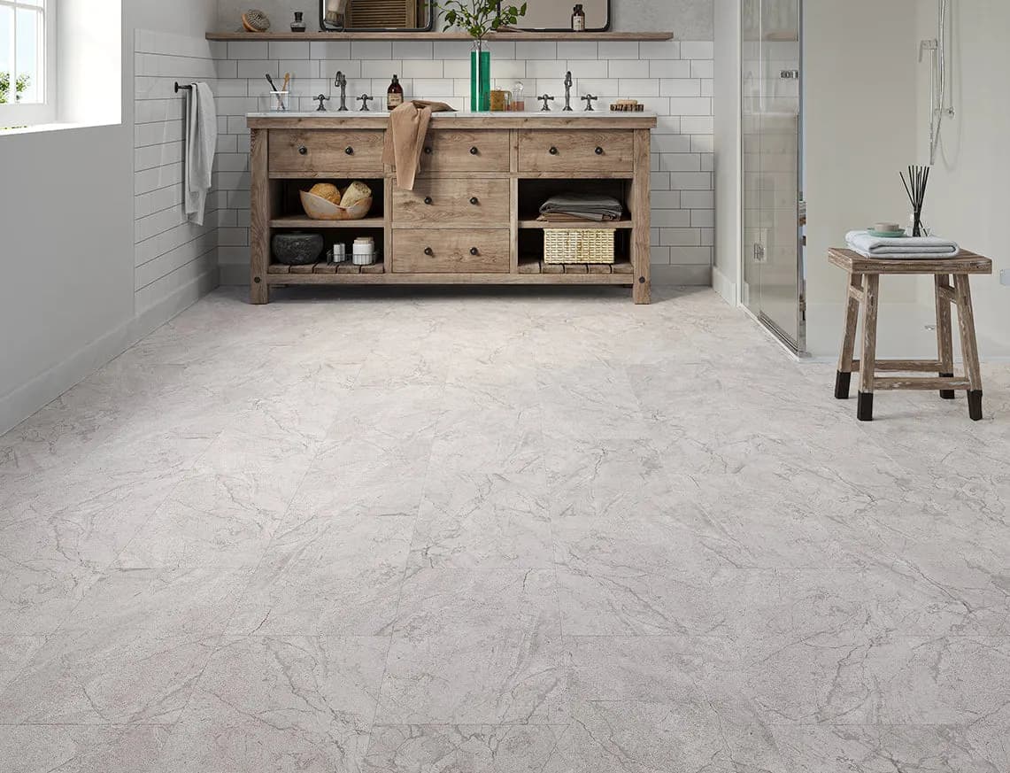 Calshot Tile SPC LVT laid in a room