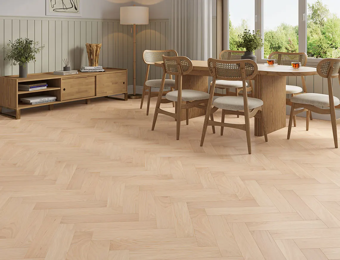 Calverley Engineered Oak laid in a room