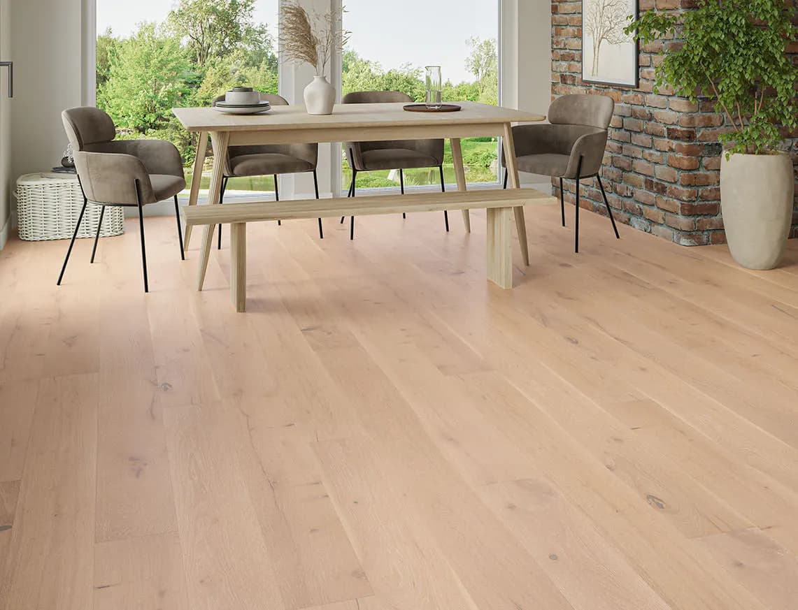Cannock Engineered Oak laid in a room