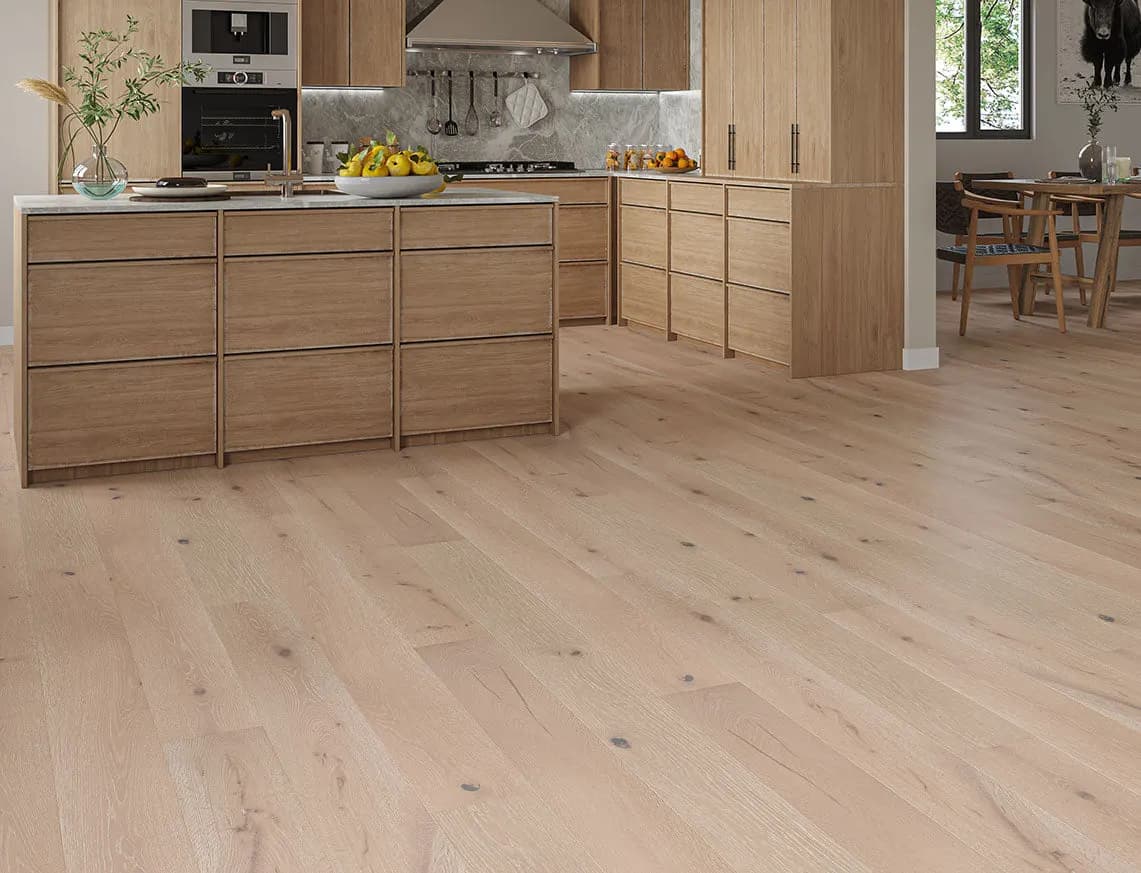 Charnwood Engineered Oak laid in a room