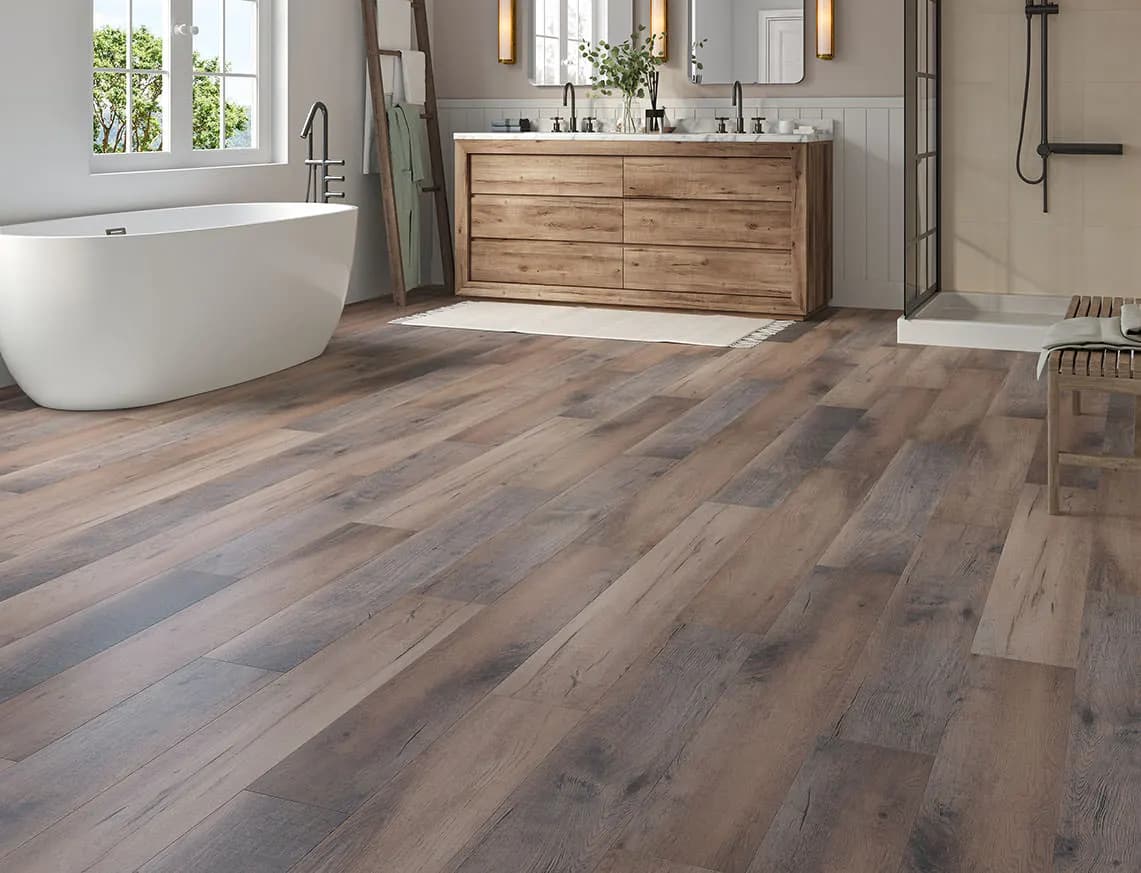 Chesil Oak SPC LVT laid in a room