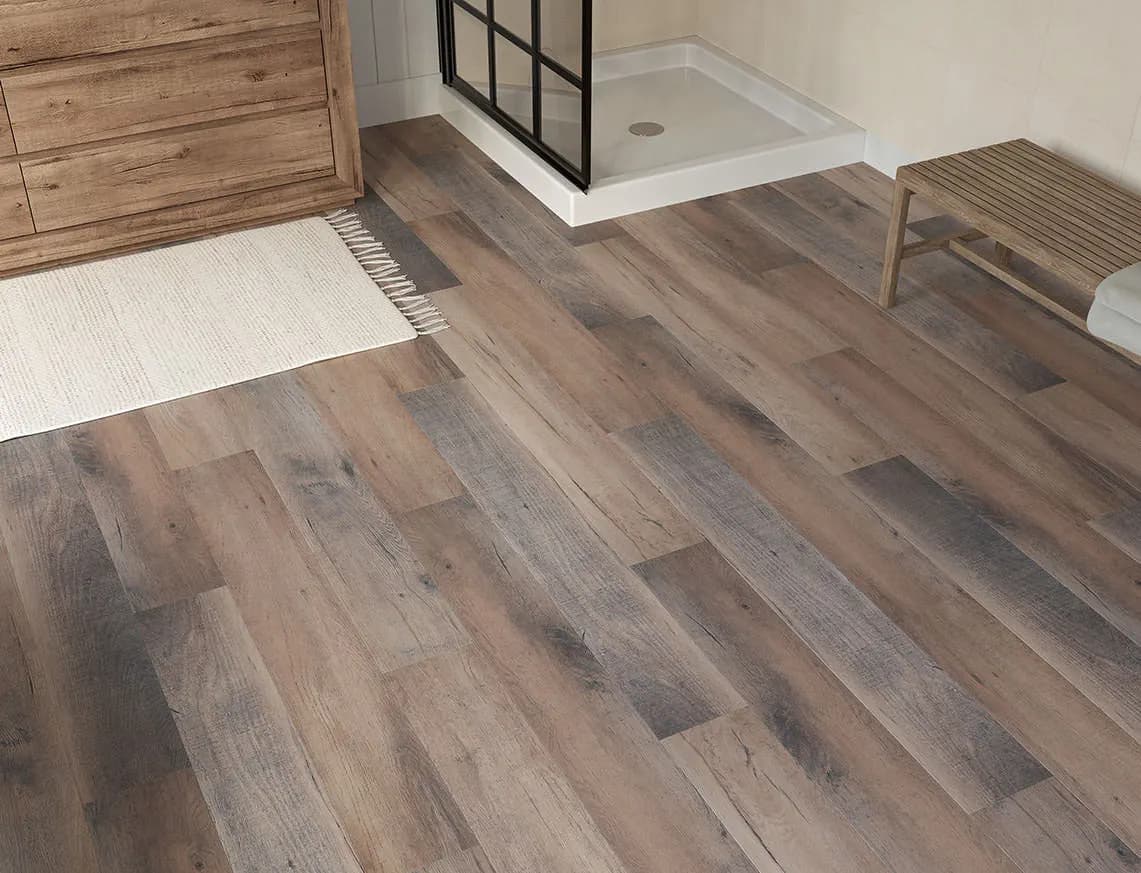 Chesil Oak SPC LVT in a room