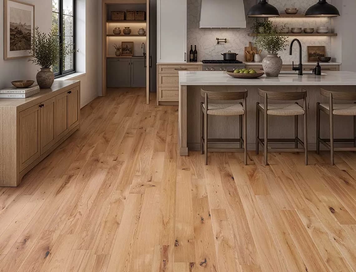Cheyne Solid Oak laid in a room
