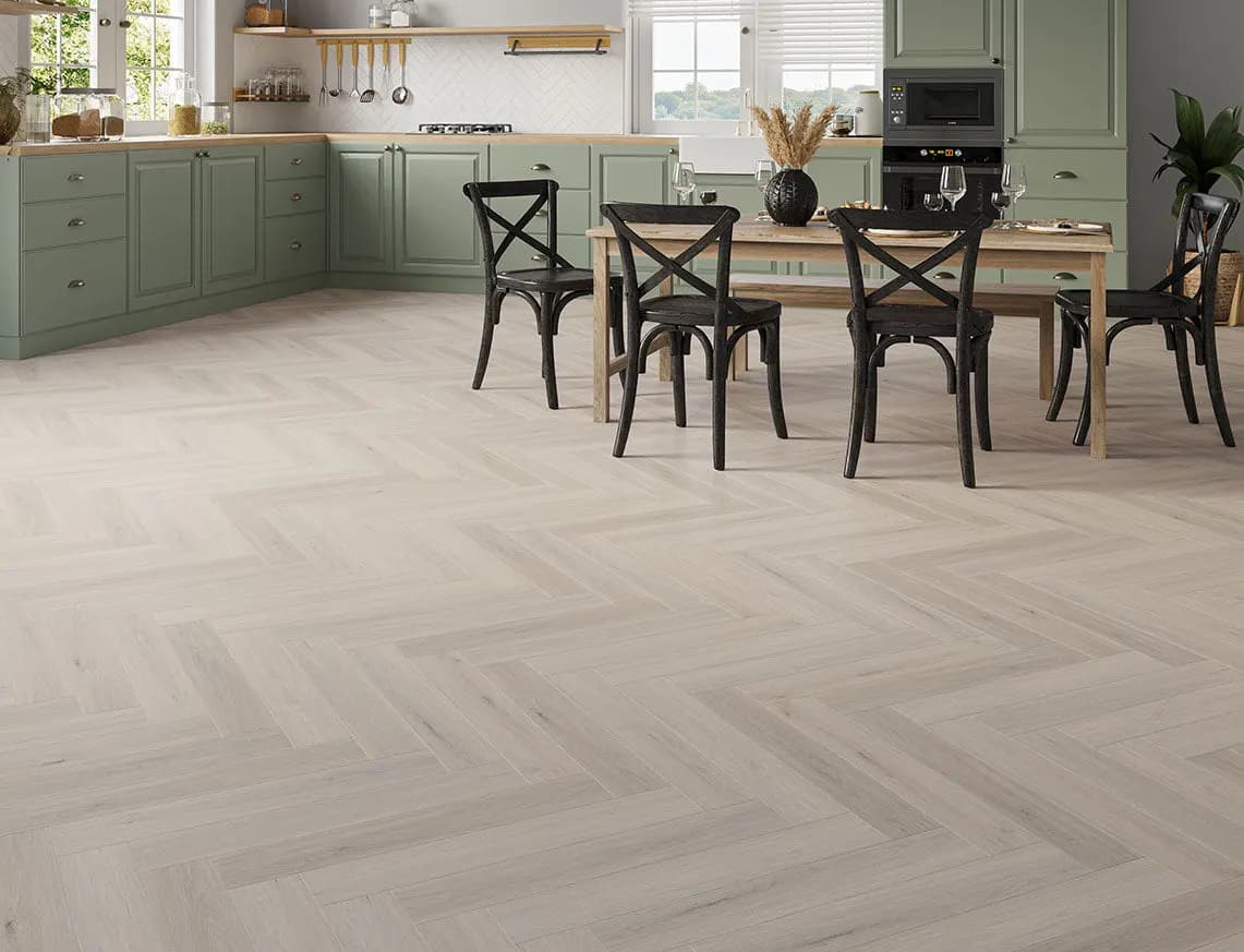 Compton Oak SPC LVT laid in a room