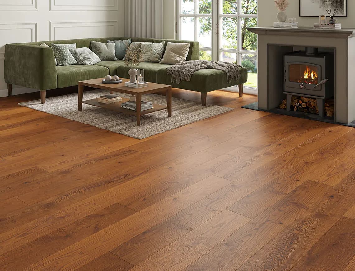Darwin Engineered Oak laid in a room