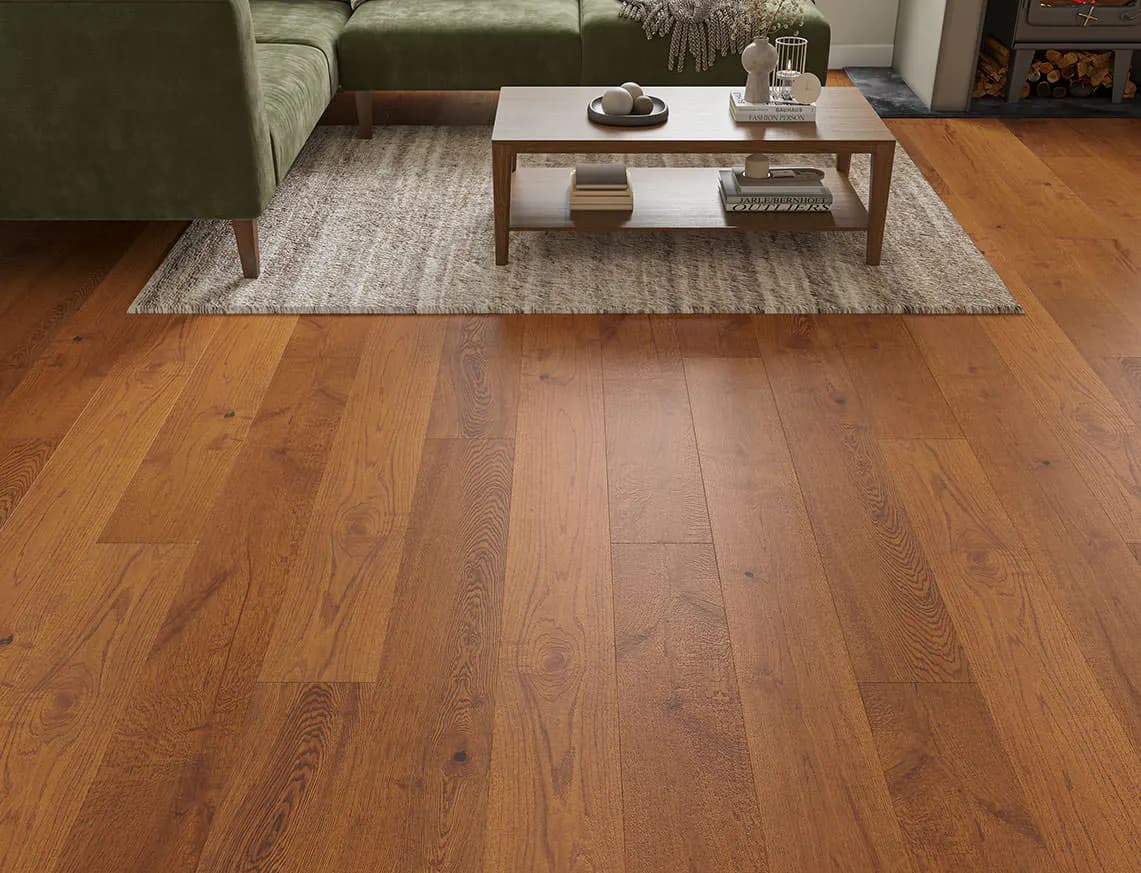 Darwin Engineered Oak in a room
