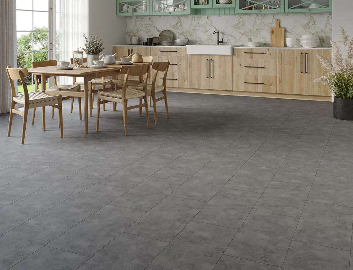 Eriskay Tile SPC LVT laid in a room