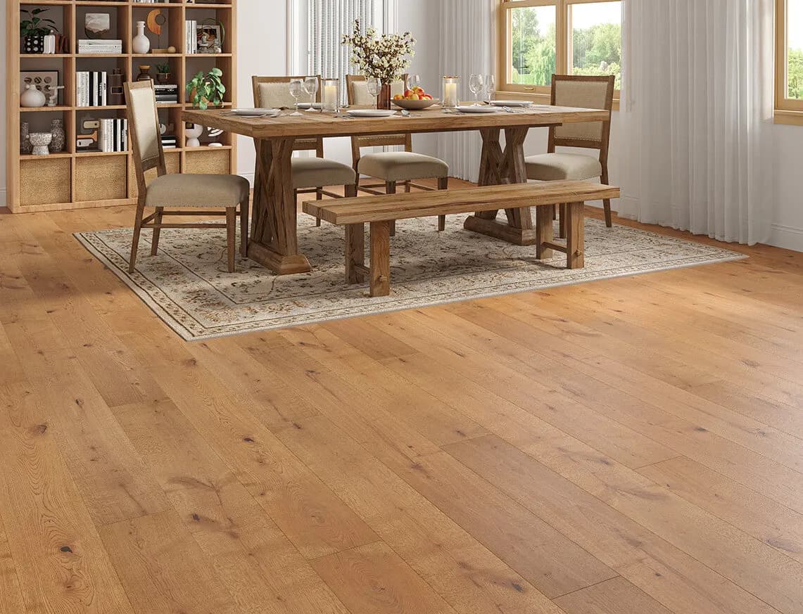 Farley Engineered Oak laid in a room