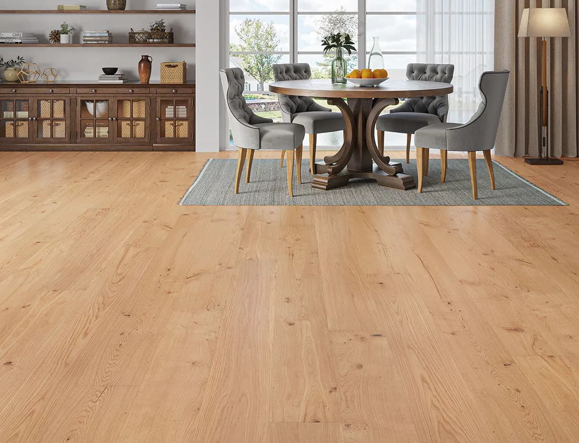 Galloway Engineered Oak laid in a room