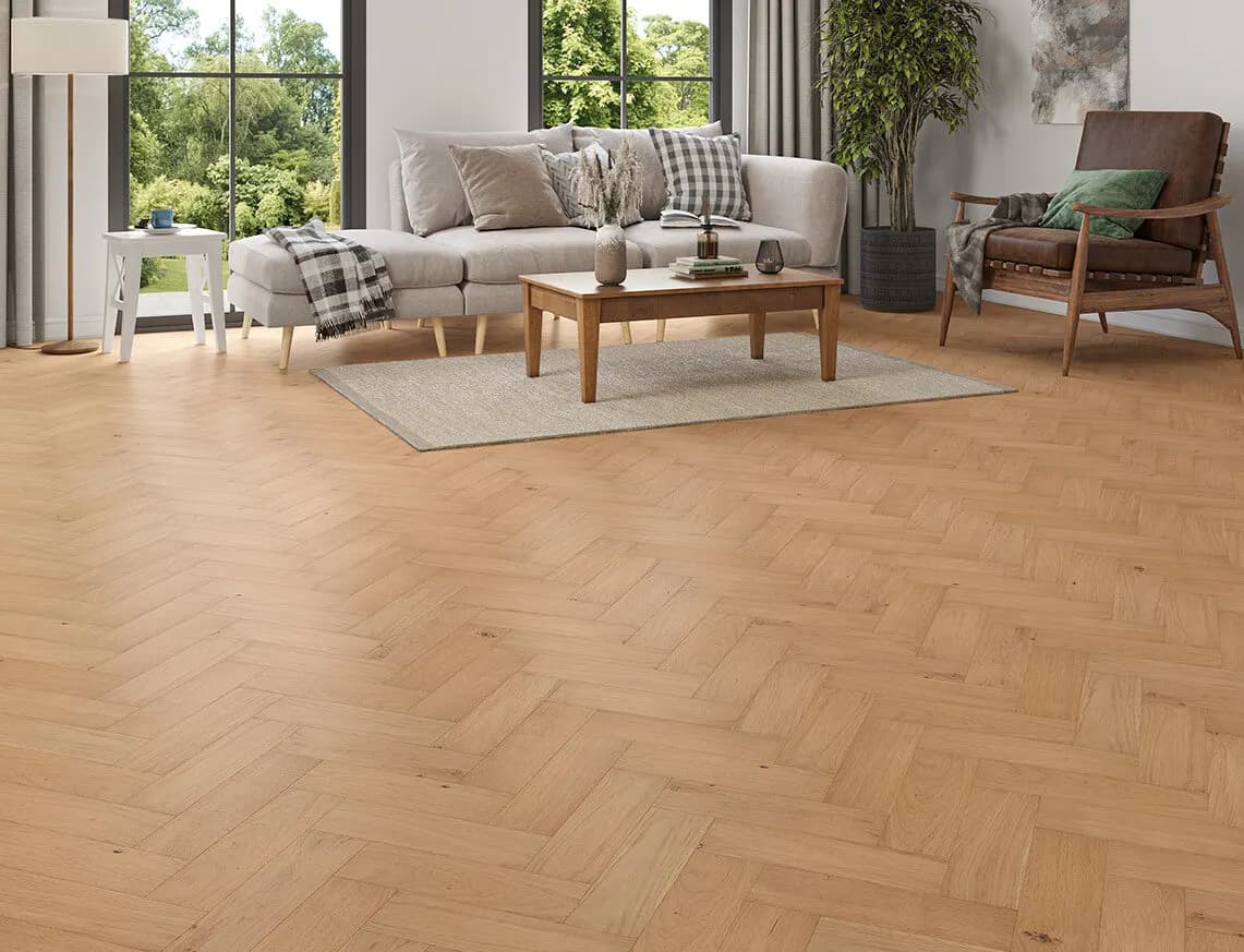 Gillingham Engineered Oak laid in a room