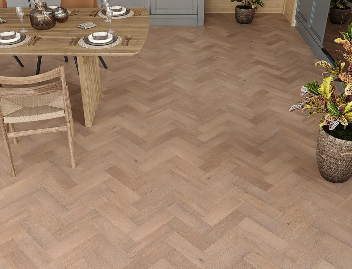 Hainault Engineered Oak in a room