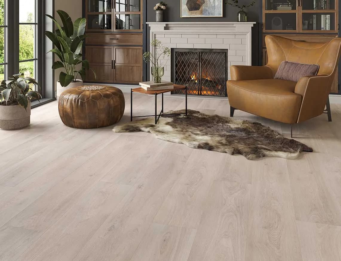 Hamilton Max 3mm Woodland Echo LVT laid in a room