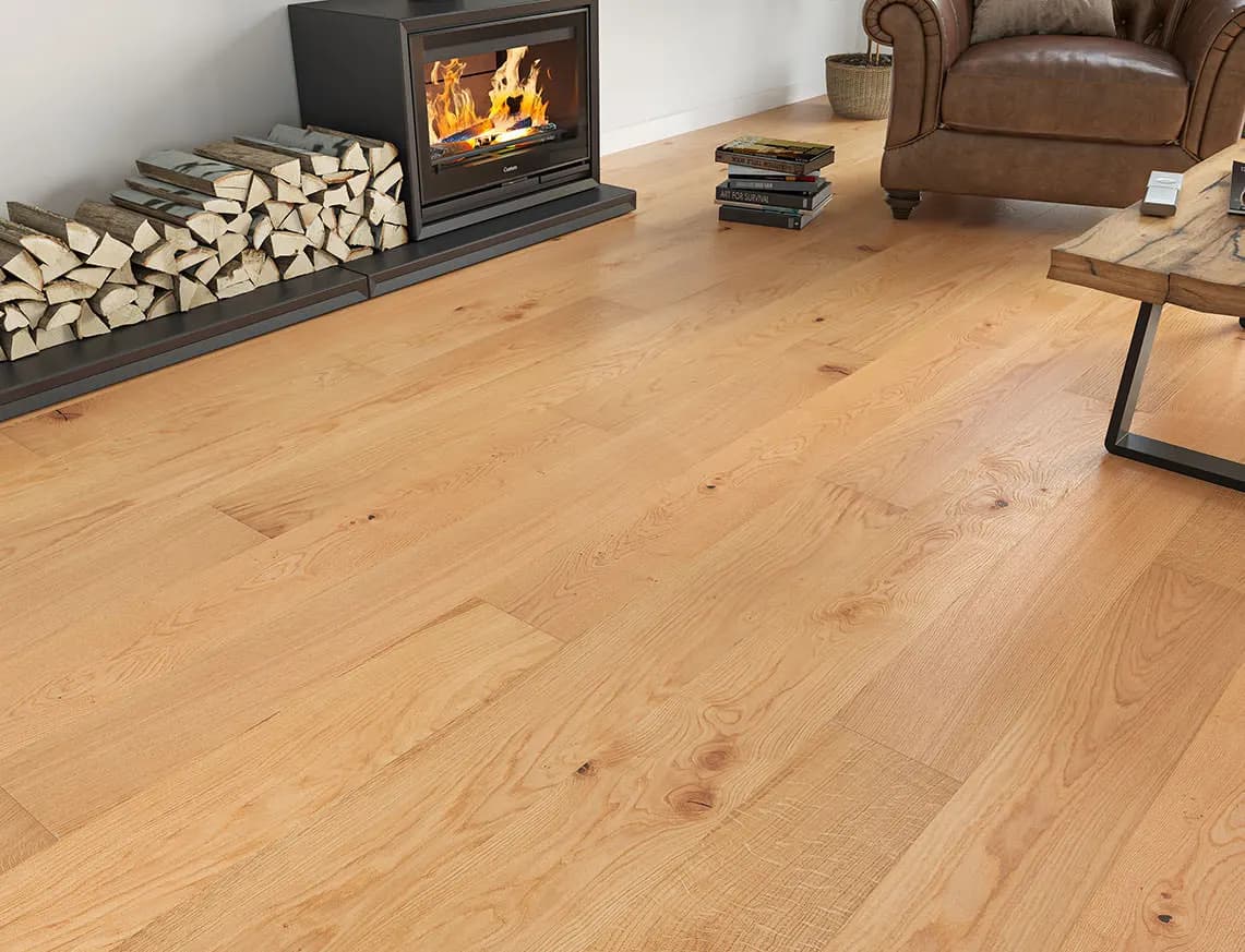 Hamsterley Engineered Oak in a room