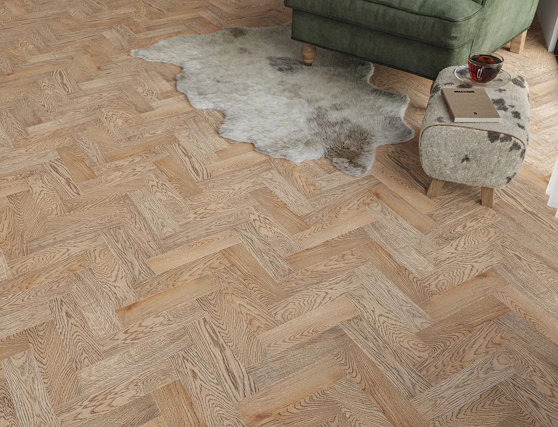 Hazlehead Engineered Oak in a room