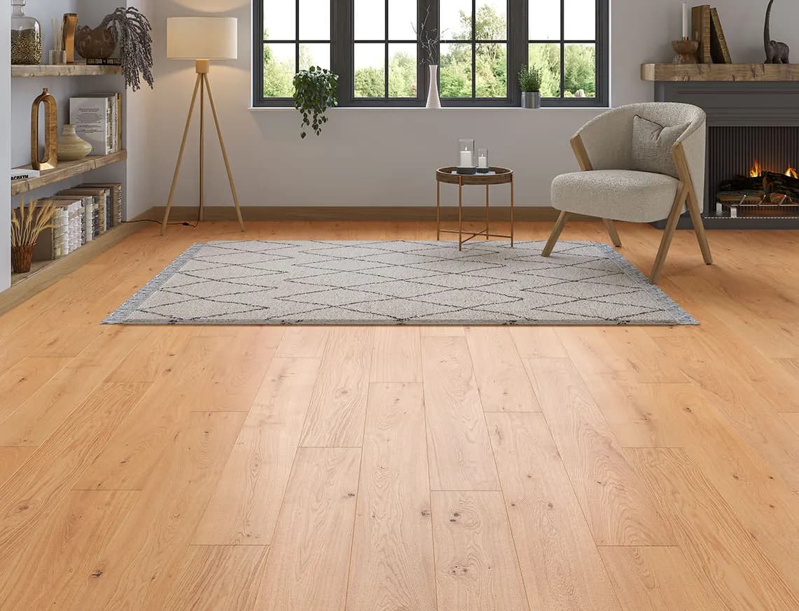 Heaton Engineered Oak laid in a room