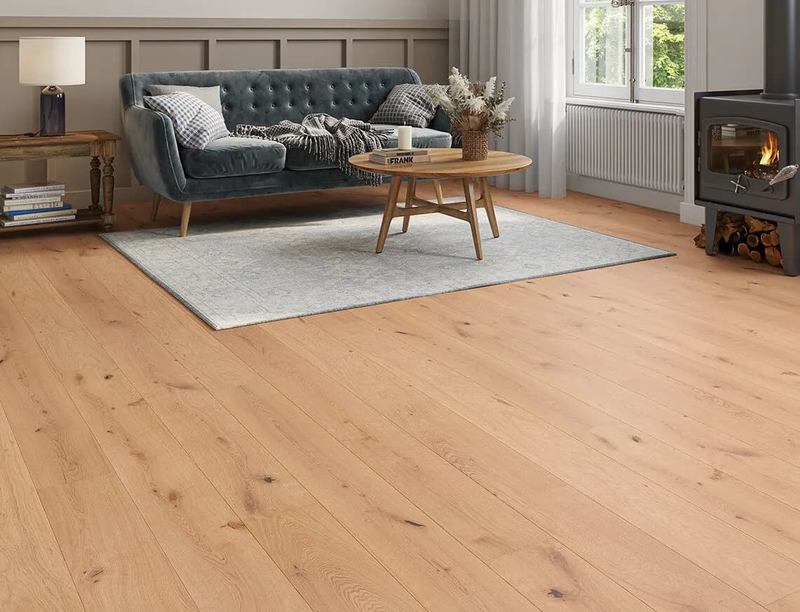Herrington Engineered Oak laid in a room
