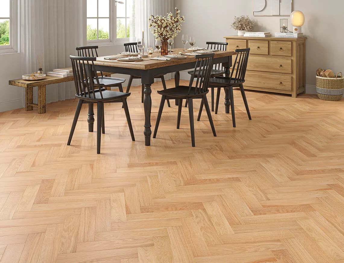 Imperial Engineered Oak laid in a room