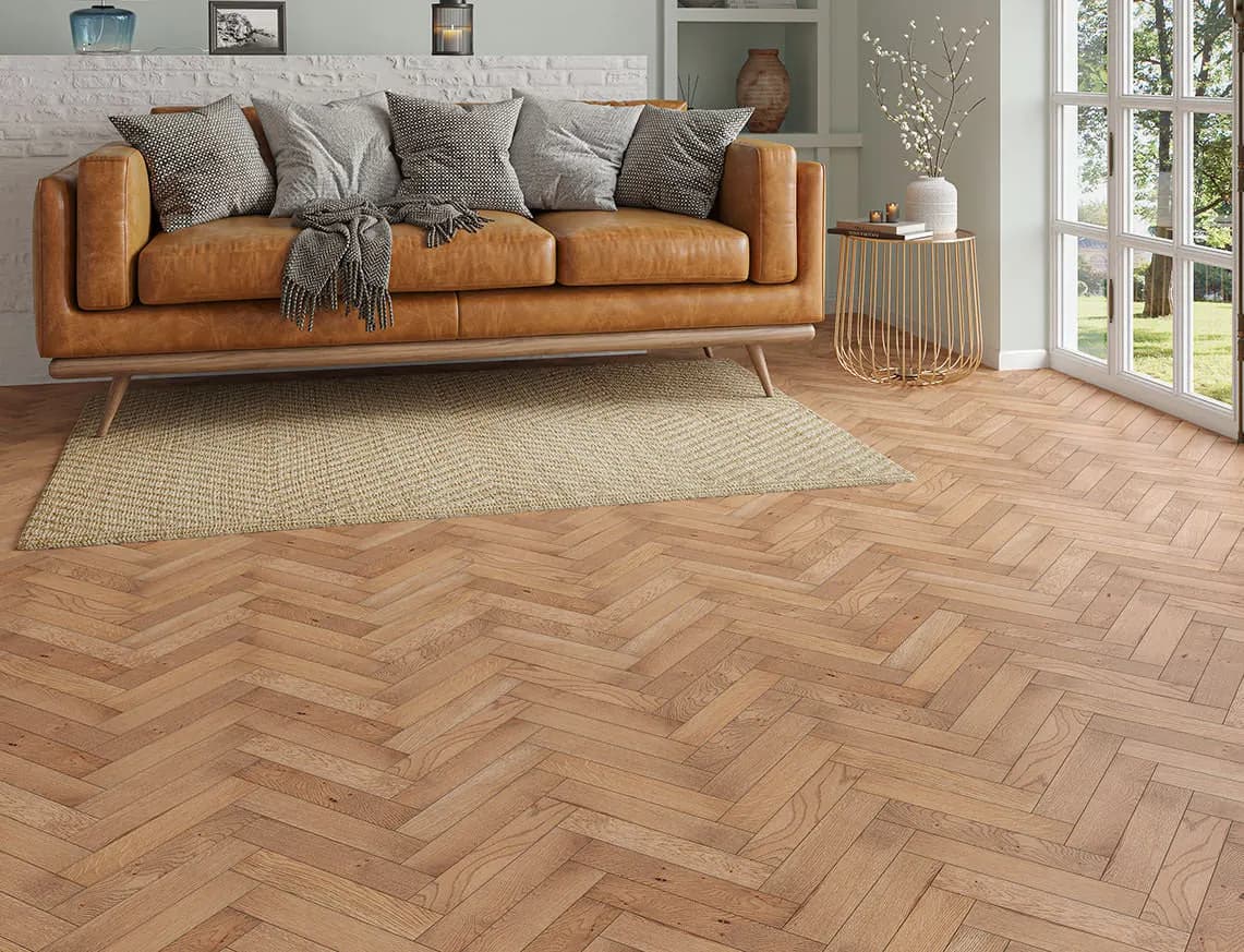 Kingswood Engineered Oak laid in a room