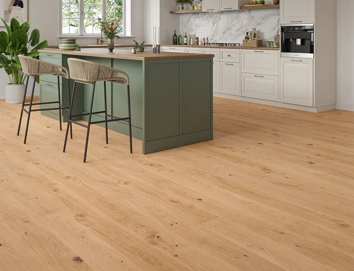 Lisburn Engineered Oak laid in a room