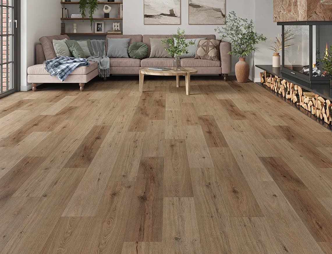 Lulworth Oak SPC LVT laid in a room