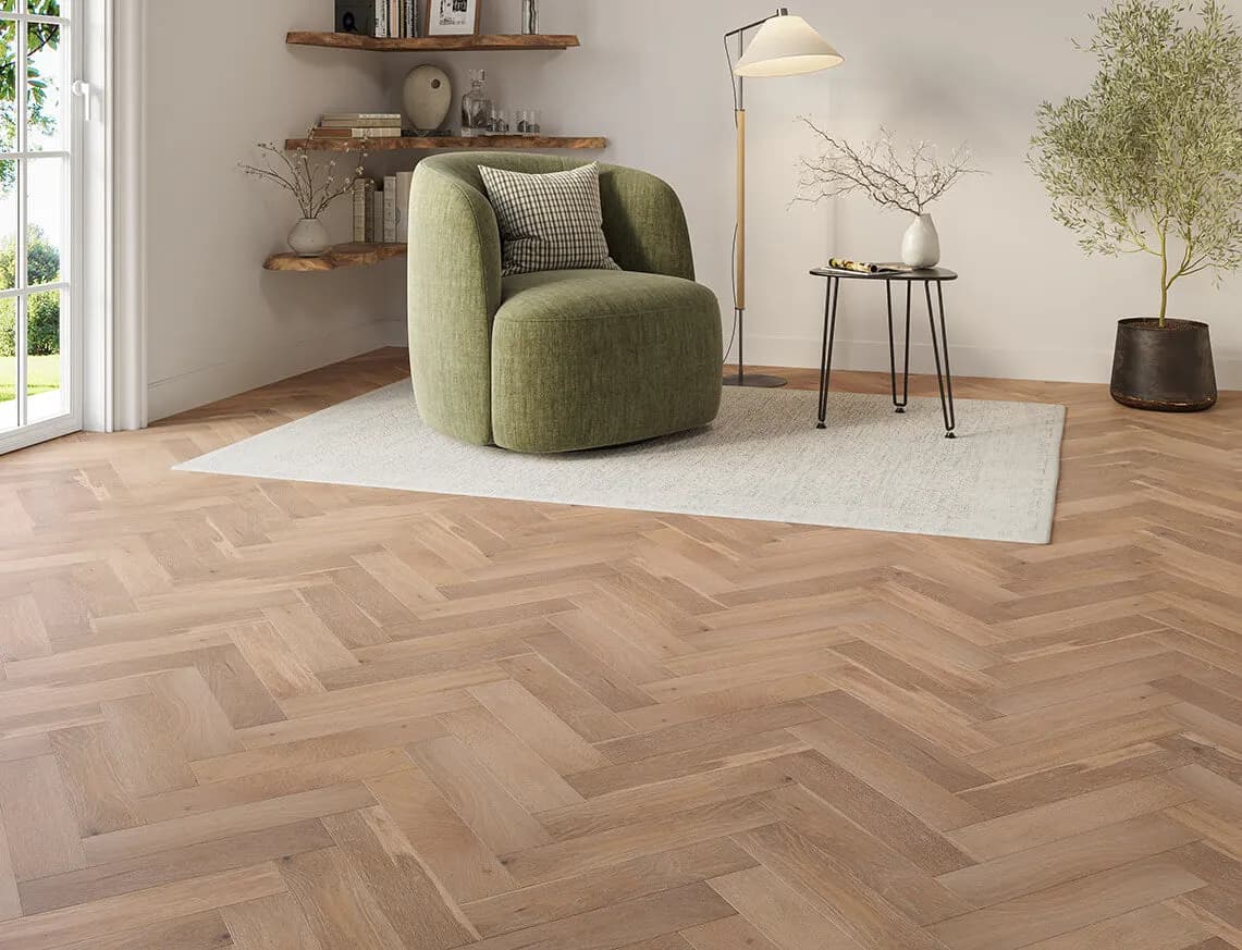 Malton Engineered Oak laid in a room