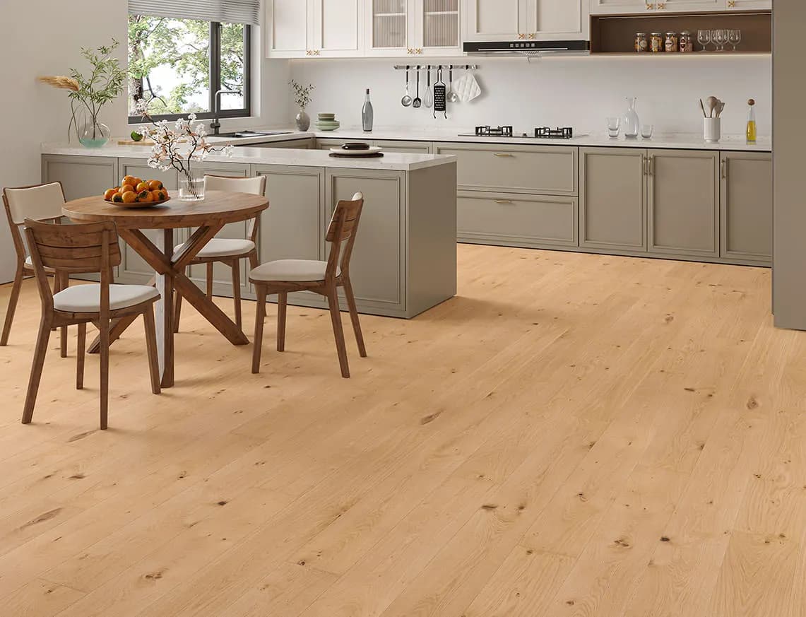 Modena Engineered Oak laid in a room