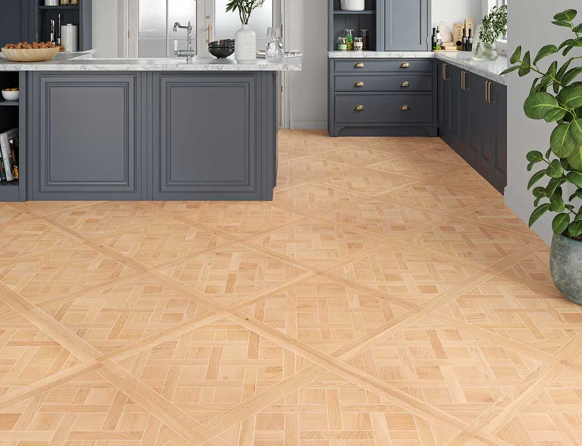Palais Engineered Oak laid in a room