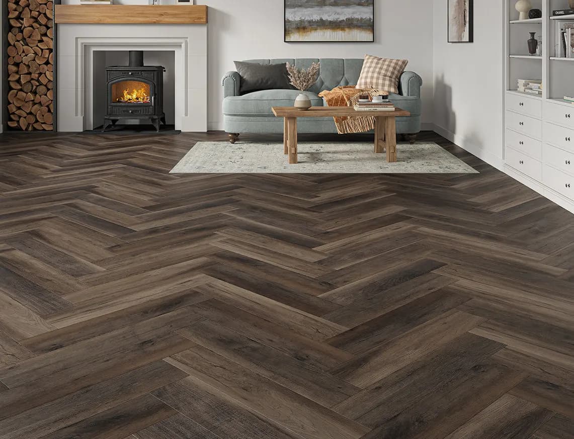 Pentle Oak SPC LVT laid in a room