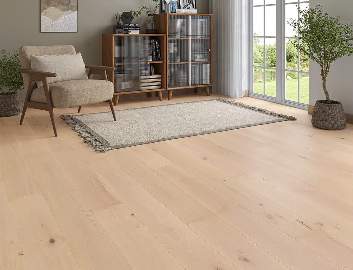 Persley Engineered Oak laid in a room