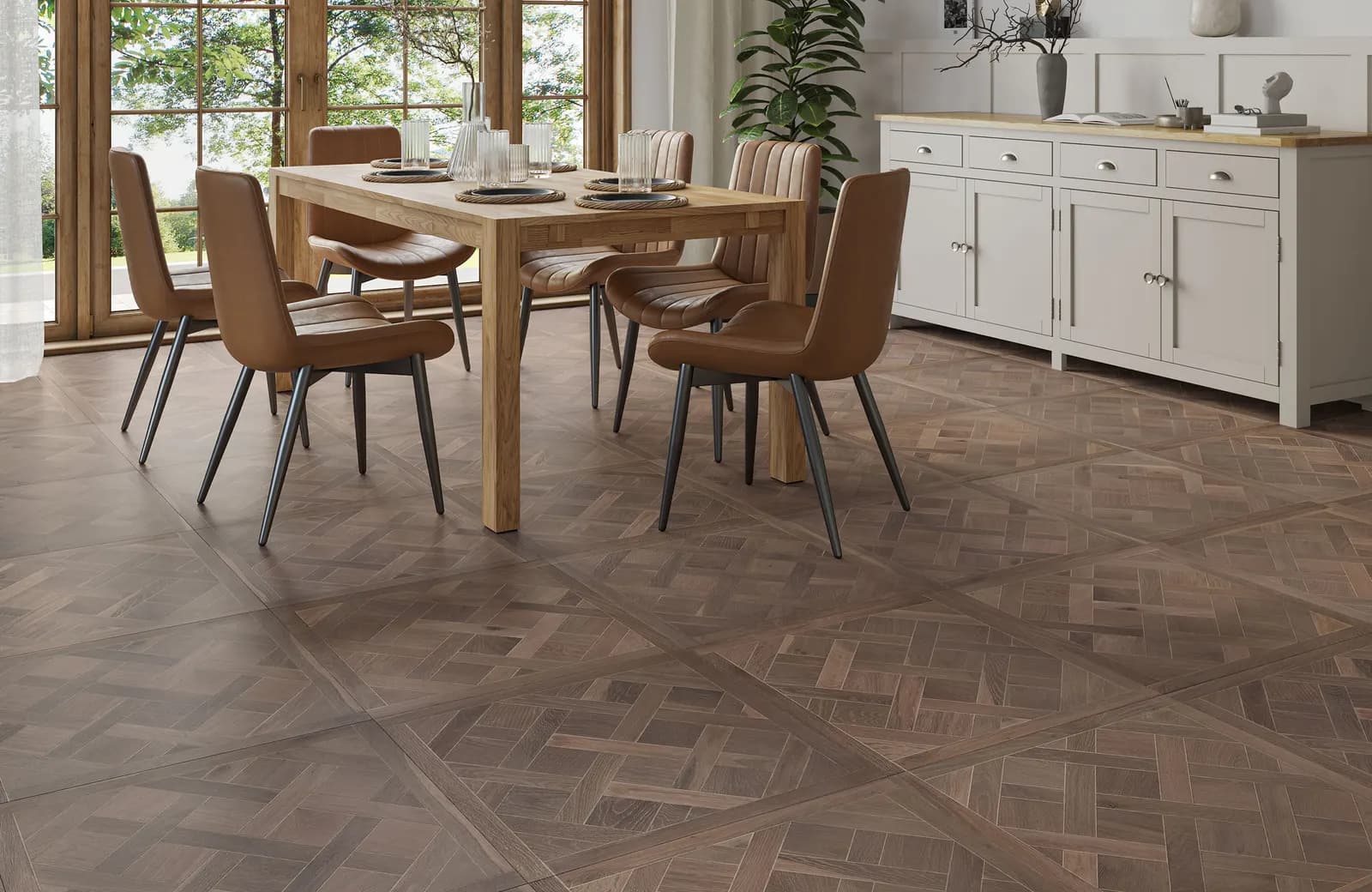 Reverence Engineered Oak laid in a room