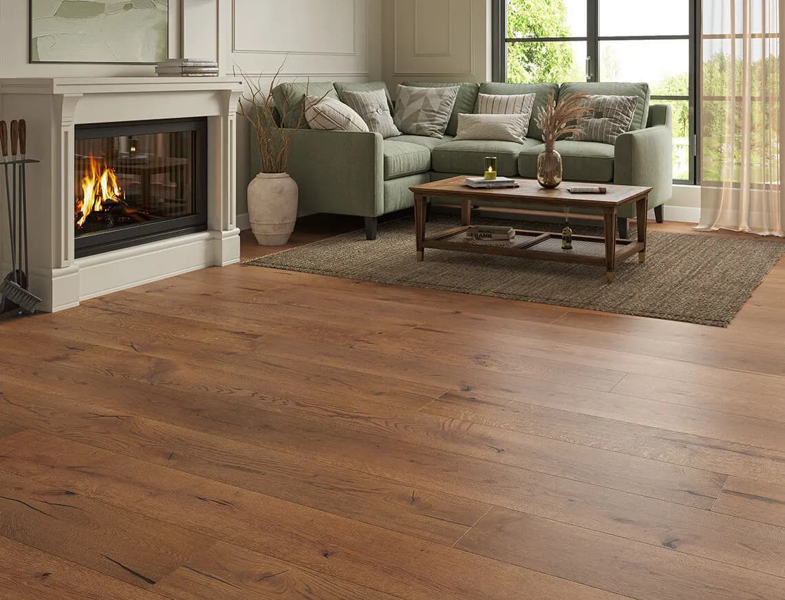 Rowntree Engineered Oak laid in a room