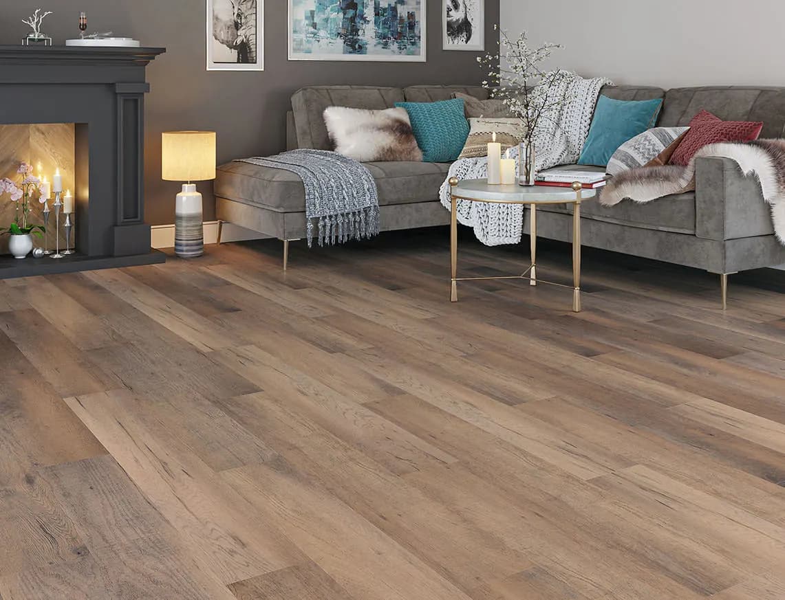 Saunton Oak SPC LVT laid in a room