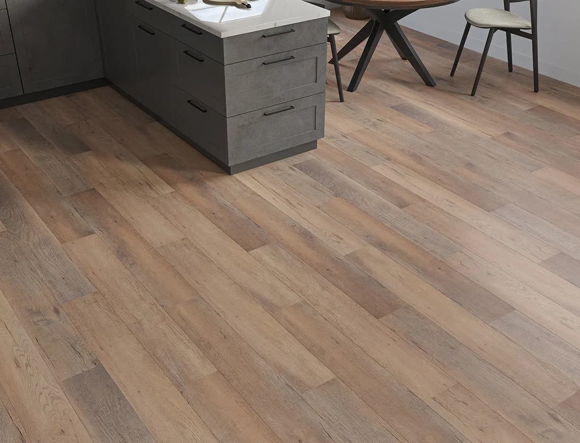 Saunton Oak SPC LVT in a room