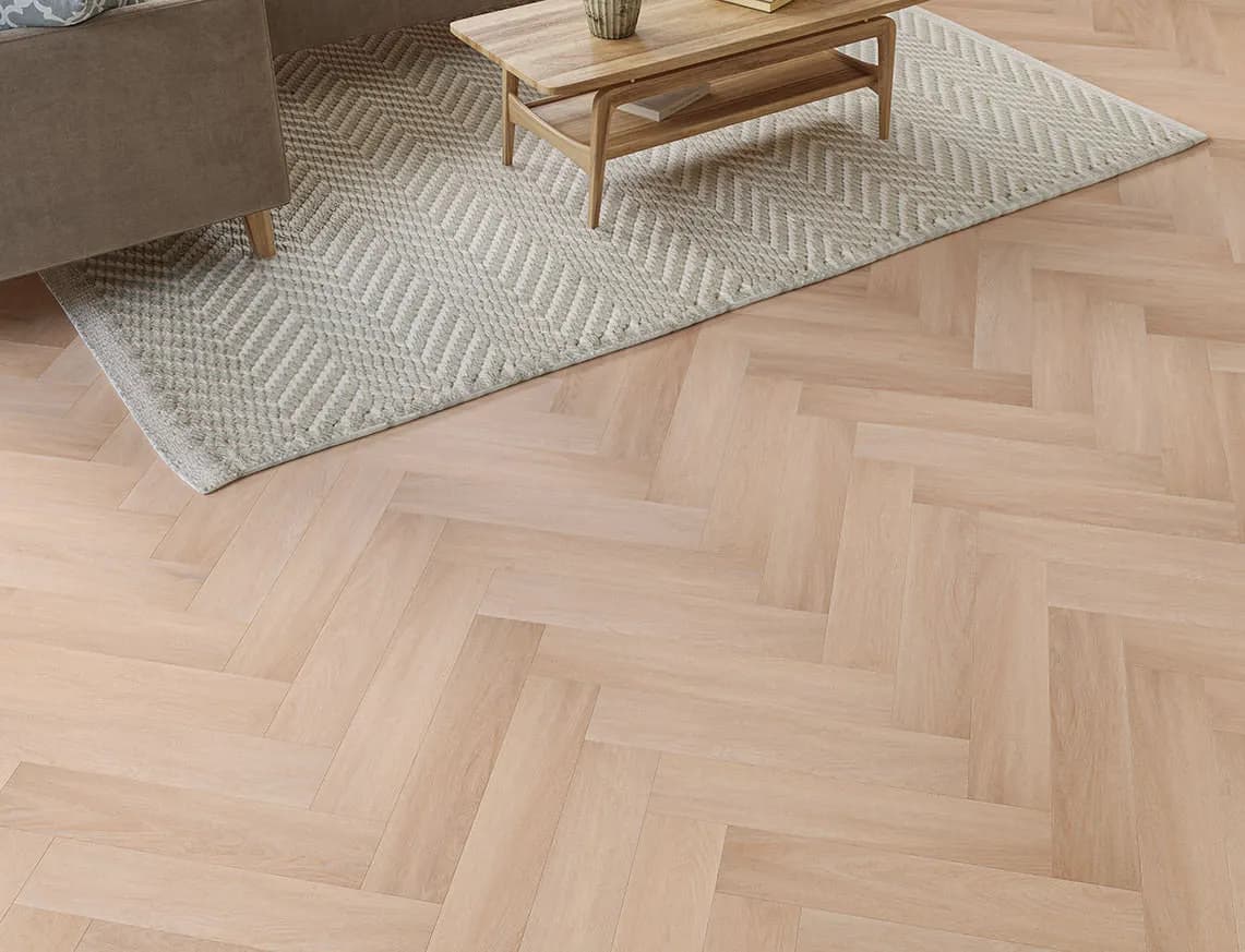 Sherburn Oak SPC LVT in a room