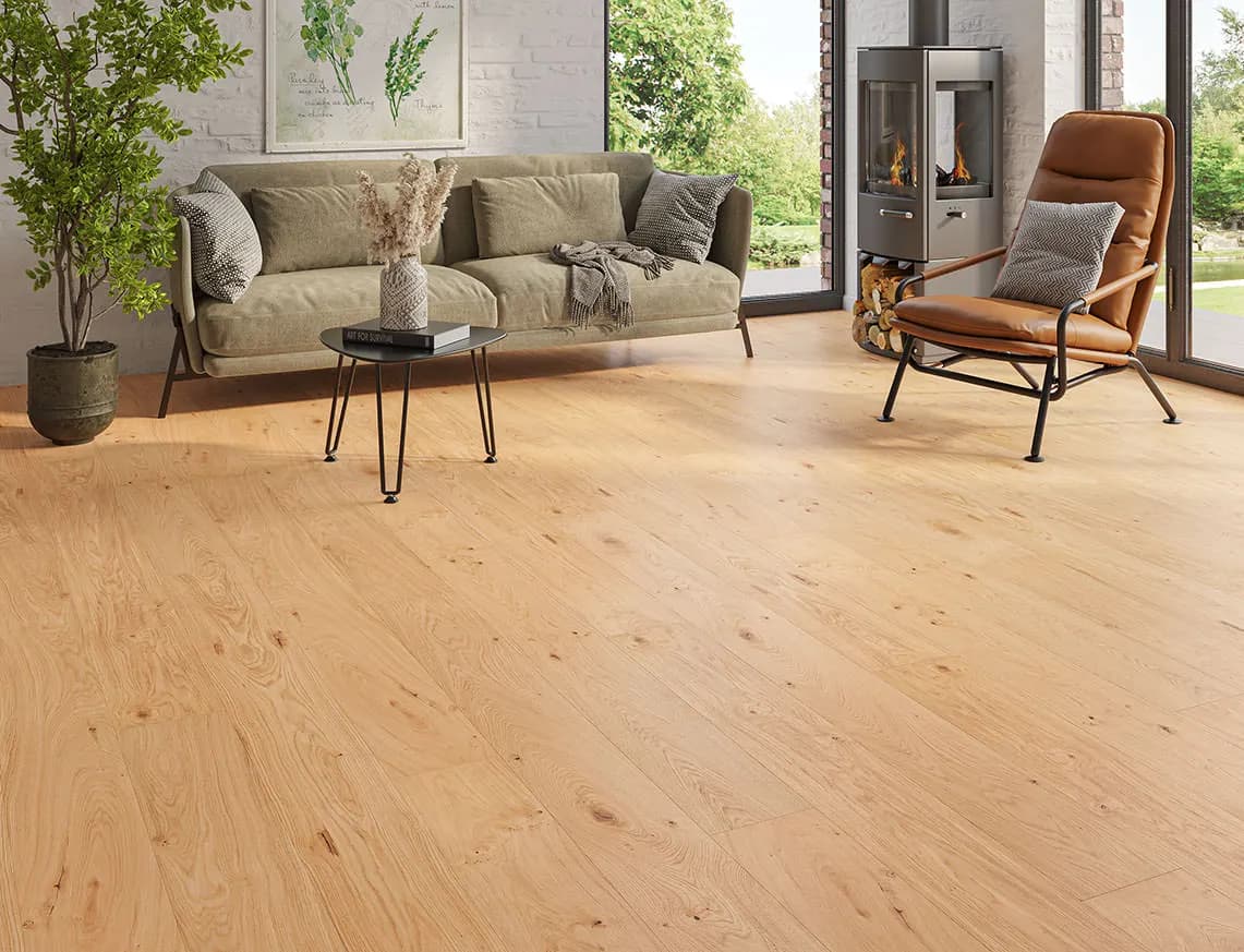 Stirling Engineered Oak laid in a room