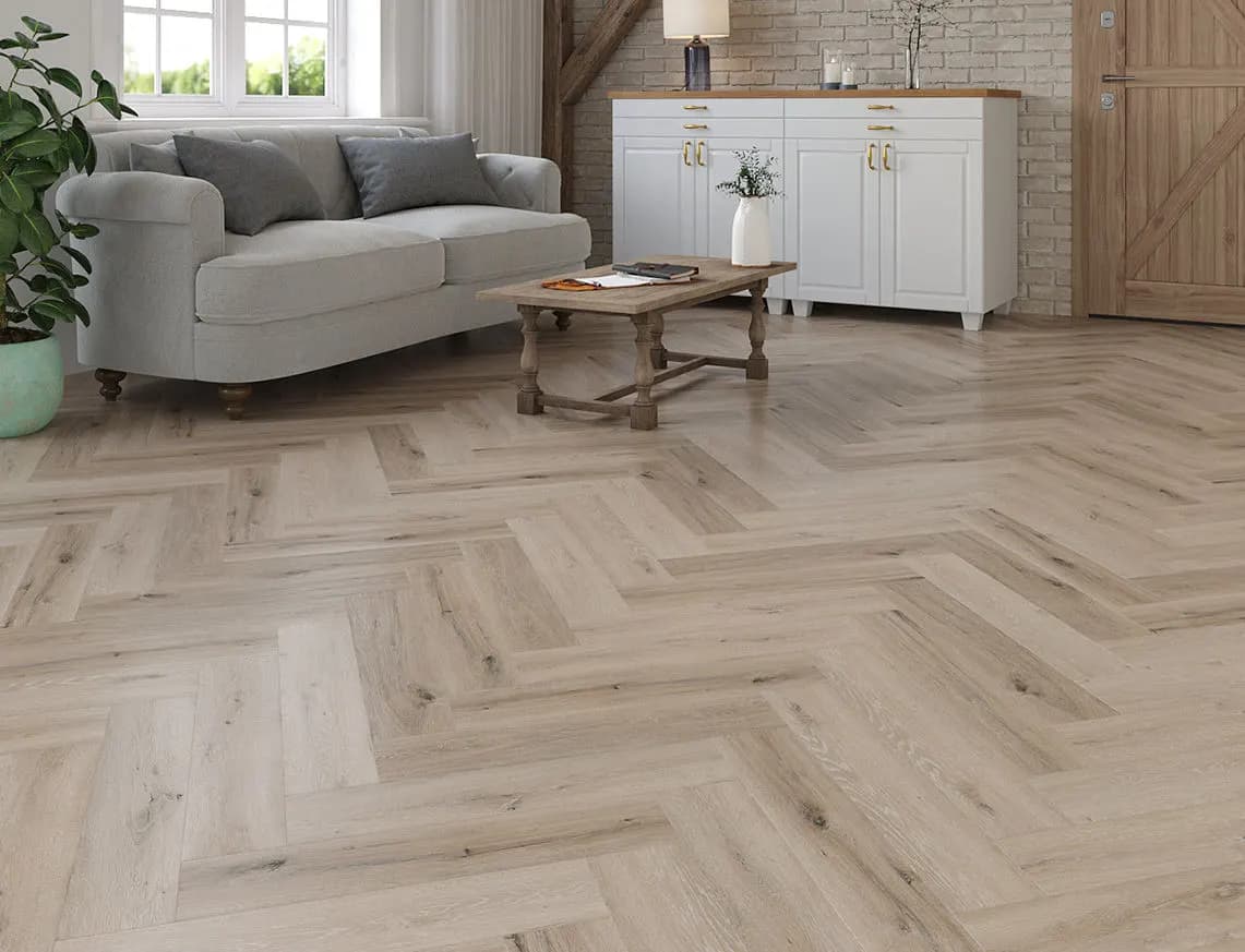 Studland Oak SPC LVT laid in a room