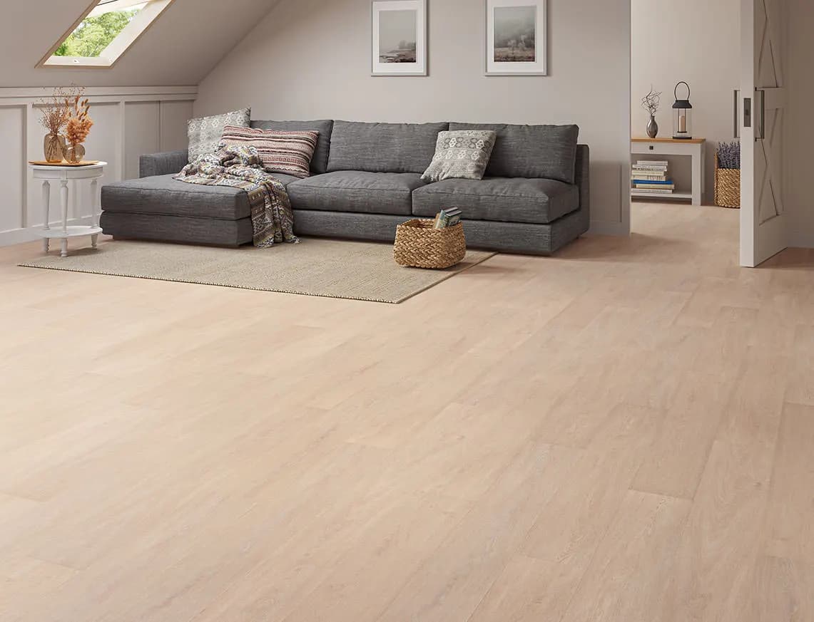 Sunningdale Oak SPC LVT laid in a room