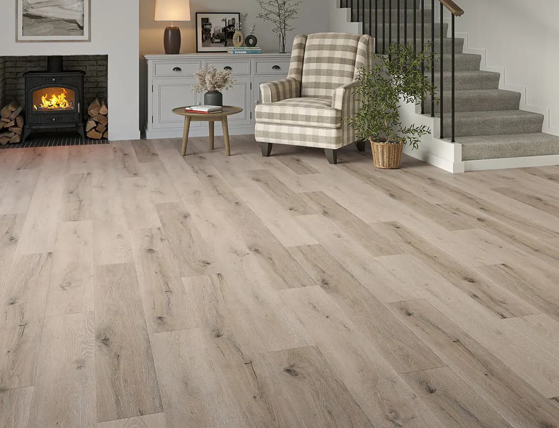 Tankerton Oak SPC LVT laid in a room