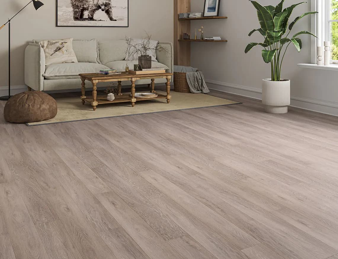 VarioClic 12mm Bergamo Laminate laid in a room