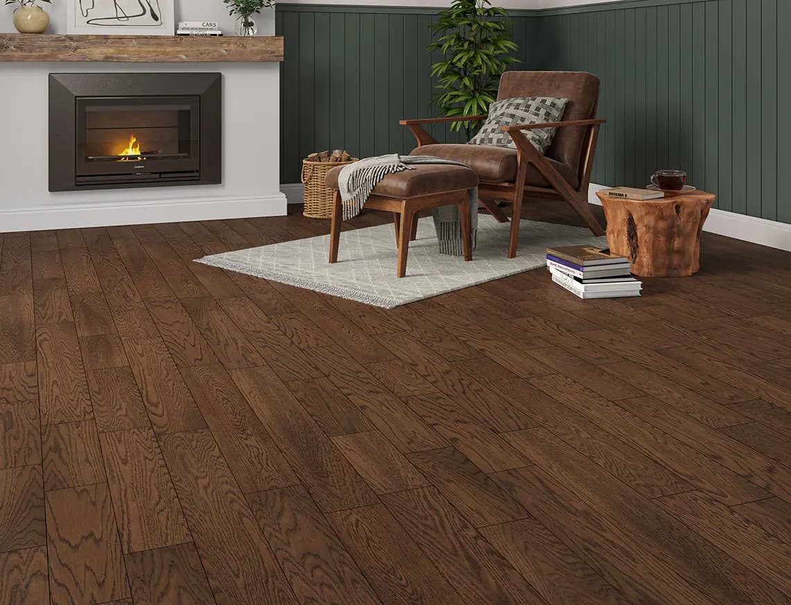 Wentwood Engineered Oak laid in a room