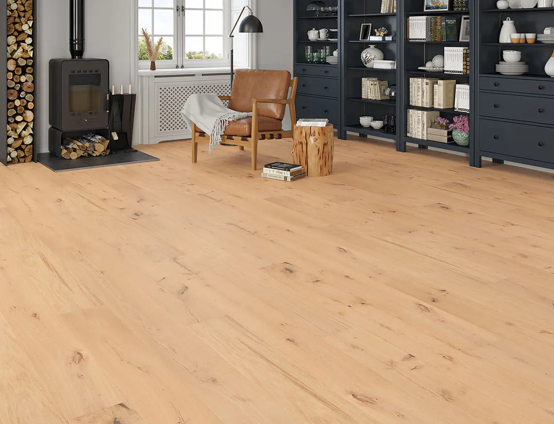 Whinlatter Engineered Oak laid in a room