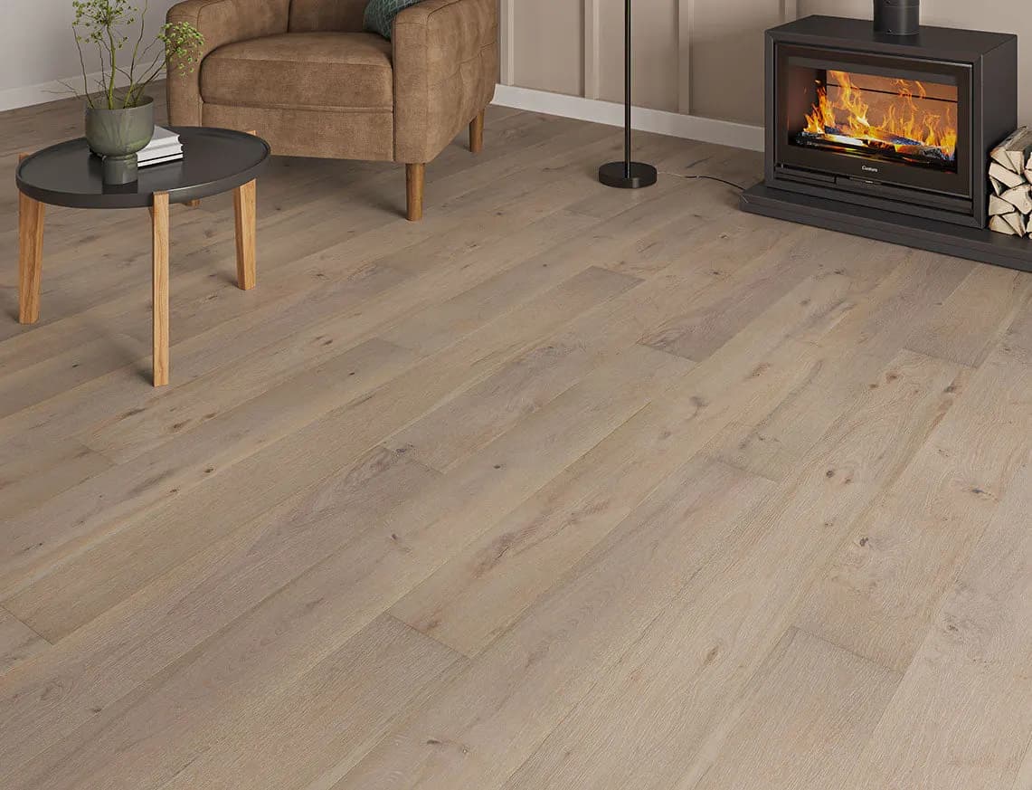 Whiteleaf Engineered Oak in a room