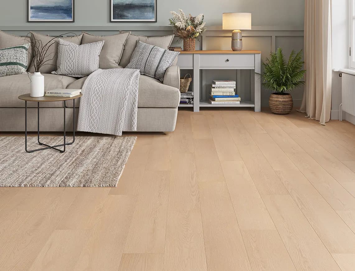 Willow 8mm Kingham Laminate laid in a room