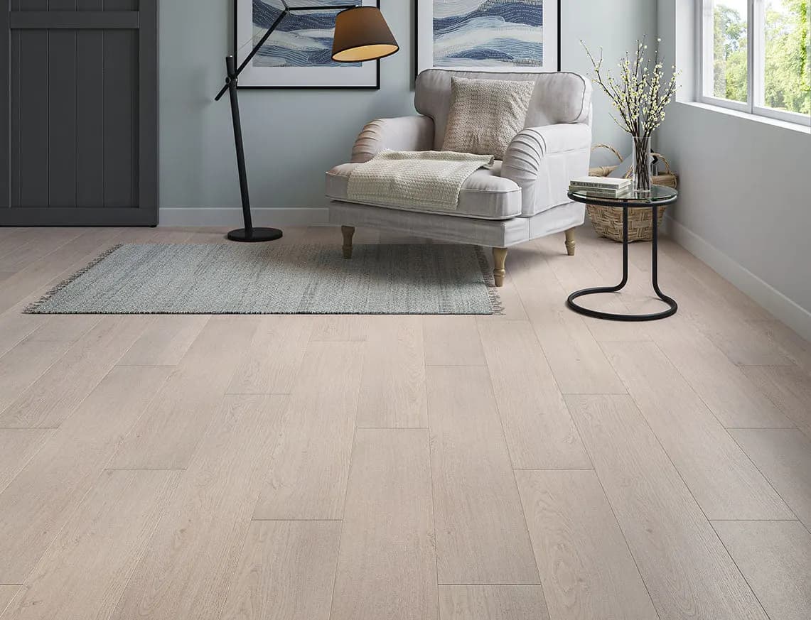 Willow 8mm Malham Laminate laid in a room