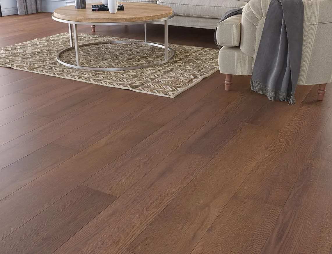 Willow 8mm Romsey Laminate in a room