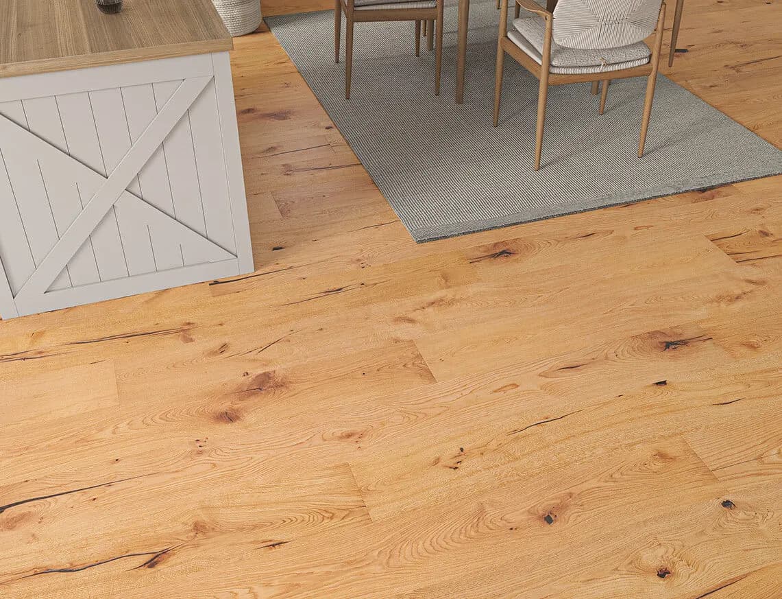 Woodvale Engineered Oak laid in a room